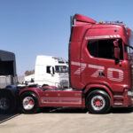 Red truck artwork Red truck artwork
